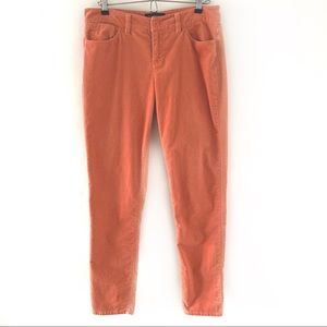 Talbots Signature Soft Orange Velvet Pants Size 4